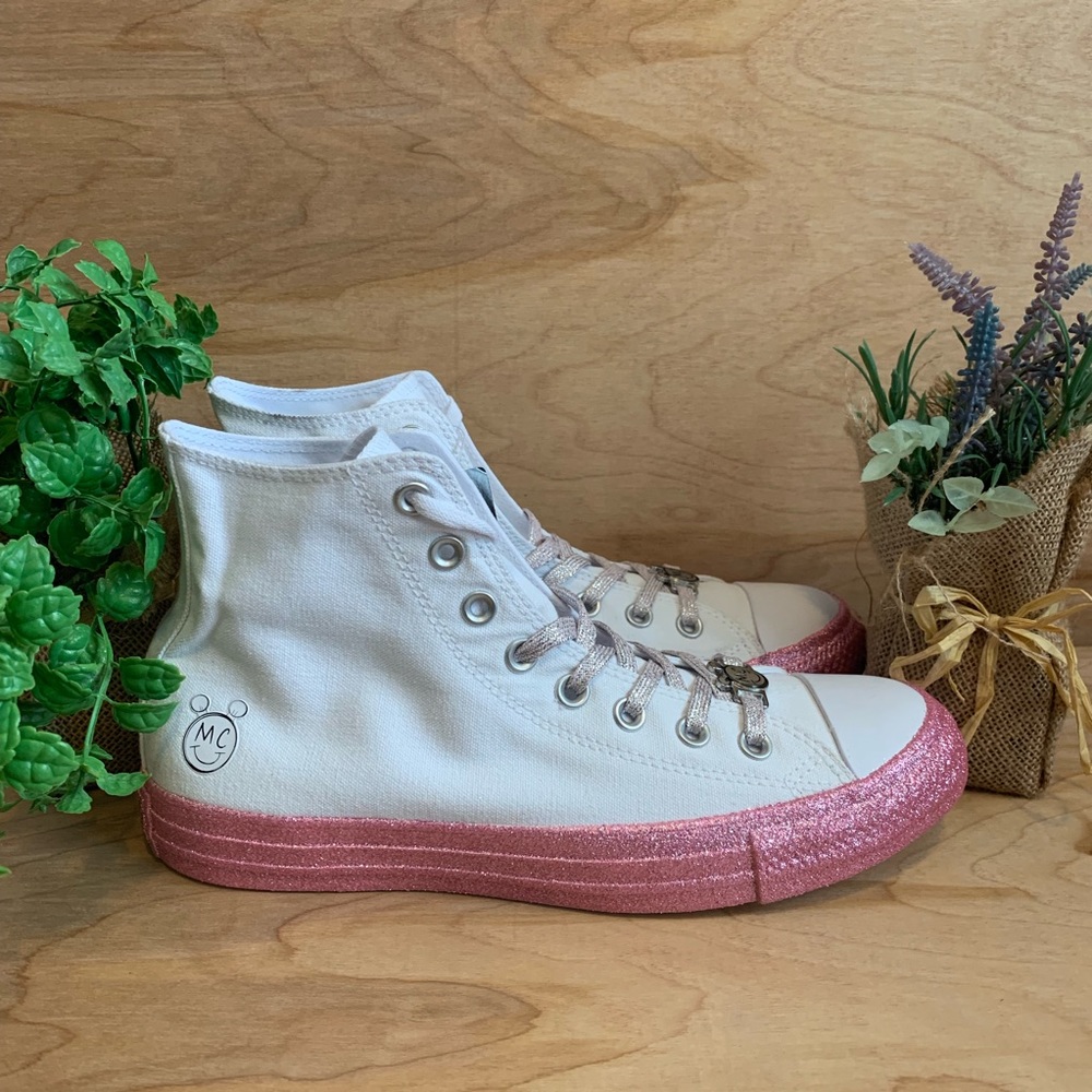 NEW Converse Miley Cyrus All Star Glitter Hi - Picture 3 of 8